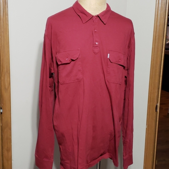 Levi's long sleeve burgandy soft long sleeve - Picture 2 of 5